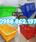 Hình ảnh: Sọt quai sắt HS011, sọt nhựa quai sắt