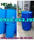 Hình ảnh: Phuy nhựa nắp kín 220L, phuy nhựa công nghiệp 220L