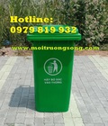 Hình ảnh: Thùng rác công nghiệp 120L màu xanh lá