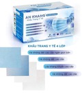 Hình ảnh: Khẩu trang y tế 4 lớp kháng khuẩn An Khang có chứng nhận của Bộ Y Tế