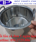 Hình ảnh: Nồi lẩu inox cô đơn d185 nhà hàng