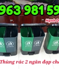Hình ảnh: Thùng rác 2 ngăn đạp chân