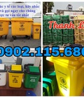 Hình ảnh: Thùng rác y tế, thùng rác y tế đạp chân, thùng rác y tế có nắp đậy, thùng rác nhựa HDPE nguyên sinh, thùng rác