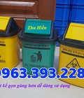 Hình ảnh: Thùng rác y tế nắp lật, xô đựng rác thải y tế 5 lít, thùng rác y tế trên xe tiêm, thùng rác bệnh viện