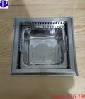 Hình ảnh: Nồi lẩu inox  ngăn âm bàn vuông cho nhà hàng