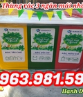 Hình ảnh: Thùng rác 3 ngăn mái nhà