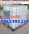 Hình ảnh: Tank nhựa có khung sắt, bồn chứa hóa chất, tank 1000 lít đã qua sử dụng, tank IBC 1 khối