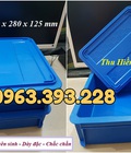 Hình ảnh: Thùng nhựa đặc có nắp, khay nhựa cao cấp, sóng nhựa bít B7 có nắp