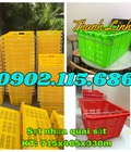 Hình ảnh: Sọt nhựa quai sắt, sọt nhựa đựng trái cây có quai sắt, sọt nhựa công nghiệp, sọt nhựa đựng hải sản, sóng nhựa rỗng.