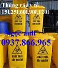 Hình ảnh: Thùng rác theo tiêu chuẩn của bộ y tế, thùng rác màu vàng, thung rac y te