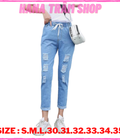 Hình ảnh: Quần Baggy Jean Nữ Có Bigsize