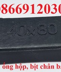 Hình ảnh: Đầu bịt cao su, đầu bịt ống thép hộp 40x80