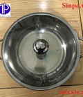 Hình ảnh: Nổi lẩu 2 ngăn inox kèm vung ( nồi lẩu âm dương )