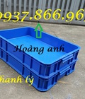 Hình ảnh: Khay nhựa đựng hàng hải sản, sóng nhựa cao 10cm, thùng nhựa bít, sóng nhựa có nắp