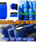 Hình ảnh: Thùng phuy nhựa 220L nắp mở , thùng phuy nhựa, thùng phuy nhựa có đai sắt, thùng phuy nhựa 220L nắp mở mới, thùng phuy
