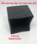Hình ảnh: Đế cao su chân bàn, bịt đầu ống sắt hộp vuông ngoài 75x75