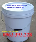 Hình ảnh: Xô sơn màu trắng, xô nhựa đựng hóa chất, xô sơn nhựa HDPE
