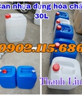 Hình ảnh: Can nhựa vuông 30L,can đựng hóa chất, can nhựa đựng dung môi, can nhựa cũ, can nhựa vuông, can nhựa đựng xăng dầu, can