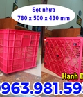 Hình ảnh: Sọt nhựa bánh xe, thùng nhựa rỗng 5 bánh xe