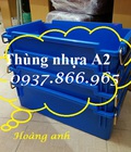 Hình ảnh: Thùng nhựa nguyên sinh có quai sắt, thùng nhựa A2, hộp nhựa cơ khí khay nhự công nghiệp