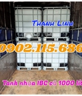 Hình ảnh: Tank nhựa 1000 lít, bồn nhựa trắng 1000 lít, tank IBC cũ 1000 lít, tank nhựa đựng hóa chất, tank nhựa có khung thép bao