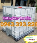 Hình ảnh: Tank nhựa IBC 1000 lít, tank nhựa có khung thép, tank đựng hóa chất