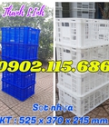 Hình ảnh: Sọt nhựa rỗng HS018, sóng nhựa hở hs018, sọt nhựa công nghiệp, sọt đựng thủy hải sản, sọt đựng trái cây