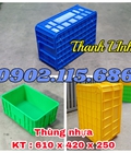 Hình ảnh: Thùng nhựa HS017 đựng hải sản, thùng nhựa HS017, thùng nhựa đặc, thùng nhựa nông nghiệp, thùng đựng hàng may mặc, thùng