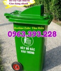 Hình ảnh: Thùng rác công cộng, Thùng rác nhựa nắp hở có bánh xe