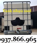 Hình ảnh: Bồn nhựa IBC cũ 1000l, giá tank nhựa đựng hóa chất, bồn nhựa màu trắng