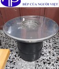 Hình ảnh: Bàn ăn lẩu nướng thùng phuy mặt inox cho nhà hàng 