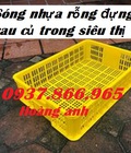Hình ảnh: Sóng nhựa rỗng đựng nông sản chế biến, sọt nhựa đựng rau củ trong siêu thị, khay nhựa dùng trong cửa hàng tiện ích, sóng