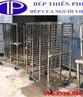 Hình ảnh: Xe đẩy khay 2 khoang 80 khay cho nhà hàng giá rẻ tại Bắc Ninh