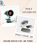 Hình ảnh: Gói giải pháp họp trực tuyến Poly Studio P5 Poly Sync 20