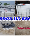 Hình ảnh: Tank nhựa,bồn nhựa 1000 lít, tank nhựa mới, bồn nhựa IBC mới 100%, bồn nhựa cũ, tank nhựa cũ, tank nhựa đựng hóa chất.