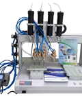 Hình ảnh: Máy bơm keo robot 4 vòi keo 2 jig gá HT AG 0402 2030
