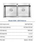 Hình ảnh: Chậu rửa bát Koson KS04-8245 Balance