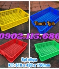 Hình ảnh: Sọt cao 1T5, sọt nhựa cao 15cm, sọt nhựa HS008, sóng nhựa hở, sọt nhựa công nghiệp, sọt nhựa đựng rau củ, sọt đựng trong
