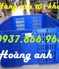 Hình ảnh: Sọt nhựa đựng thực phẩn đông lạnh, sóng nhựa hở đựng hàng nông sản, thung nhu rong, Thùng nhựa rỗng HS 014
