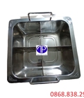 Hình ảnh: Nồi lẩu 4 ngăn vuông inox