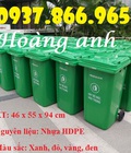 Hình ảnh: Thùng gom rác có bánh xe, thùng rác nhựa 120l, thùng rác nhựa HDPE, thùng rác công cộng, thùng rác tại công viên