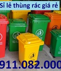 Hình ảnh: Thùng rác 660 lít giá rẻ tại hậu giang thùng rác 120L 240L xanh, cam, vàng nắp kín lh 0911082000