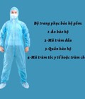 Hình ảnh: Bộ đồ bảo hộ y tế phòng chống dịch, đồ bảo hộ y tế 4 món