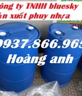 Hình ảnh: Thùng nhựa màu xanh, phuy nhựa 220l nắp mởra hoàn toàn, phuy nhựa 220l nắp kín, sản xuất phuy nhựa