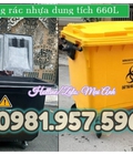 Hình ảnh: Thùng rác nhựa 660L, xe rác công nghiệp 660L, xe rác nhựa
