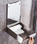 Hình ảnh: Hộp đựng giấy lau tay treo tường inox 304 giá rẻ