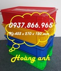 Hình ảnh: Giá khay nhựa b2 có nắp dùng trong cônghiệp, thùng nhựa đặc, khay nhựa công nghiệp
