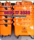 Hình ảnh: Bán xe thu gom rác 660l nhựa hdpe 4 bánh xe giá rẻ TPHCM