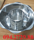 Hình ảnh: Nồi lẩu inox loại tròn 3 ngăn 3000w cho nhà hàng quán ăn 