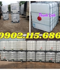 Hình ảnh: Tank nhựa cũ, tank IBC cũ đựng hóa chất, bồn nhựa đã qua sử dụng, tank nhựa đựng dung môi, tank nhựa đựng xăng dầu